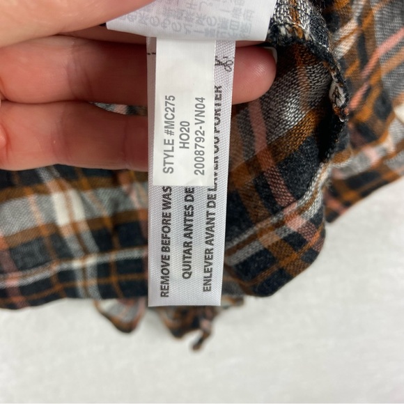 Madewell Plaid Gauze Double-Tie Wrap Top. NWT. Size large - Picture 11 of 16